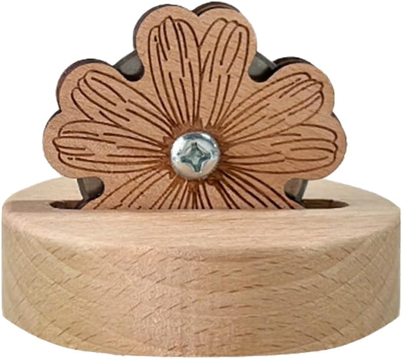 Yushen Thread Cutter Blade Tool for Sewing with Flower Shape Solid Wooden Sewing Tools (1 Piece) - Image 1